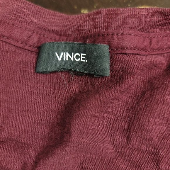 Vince Mens XXL Shirt Henley‎ Red Short Sleeve Casual Cotton 2XL - Issues - Picture 4 of 14